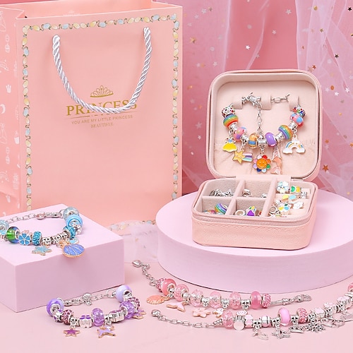 Kit de fabrication de bijoux pour enfants pour filles, cadeau de