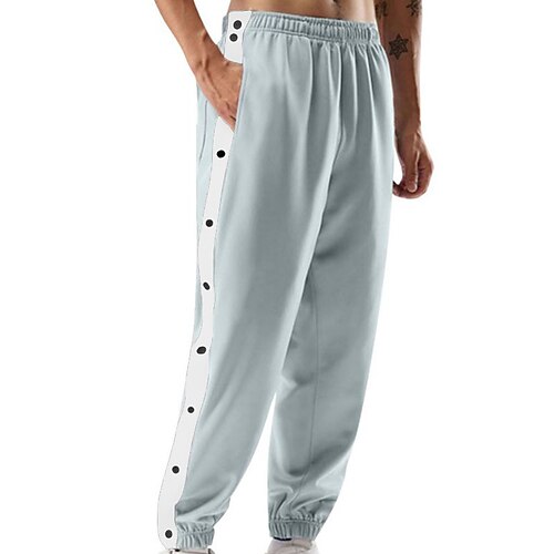 

Homme Joggings Pantalon à déchirer Pantalon de basket Poche Bloc de couleur Confort Respirable Extérieur du quotidien Sortie Mode Décontractées Noir Bleu