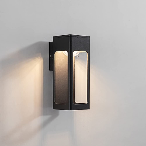 

Applique murale LED luminaire applique murale lanterne externe étanche ip65 antirouille aluminium applique lanterne cour jardin balcon villa lumières décoratives 110-240v