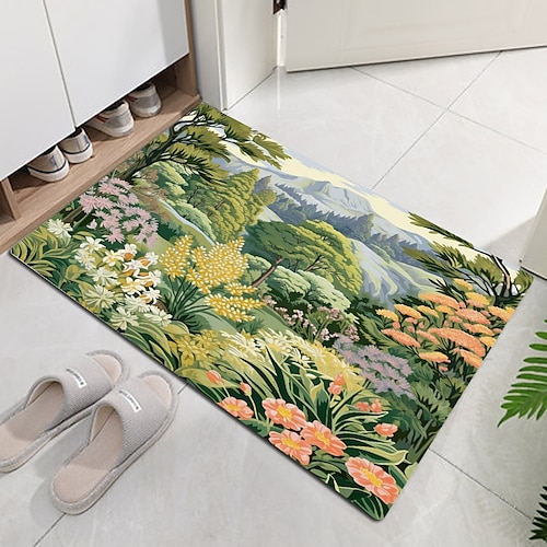 

Colorful Landscape Doormat Non-Slip Oil Proof Rug Indoor Outdoor Mat Bedroom Decor Bathroom Mat Entrance Rug Door Mat