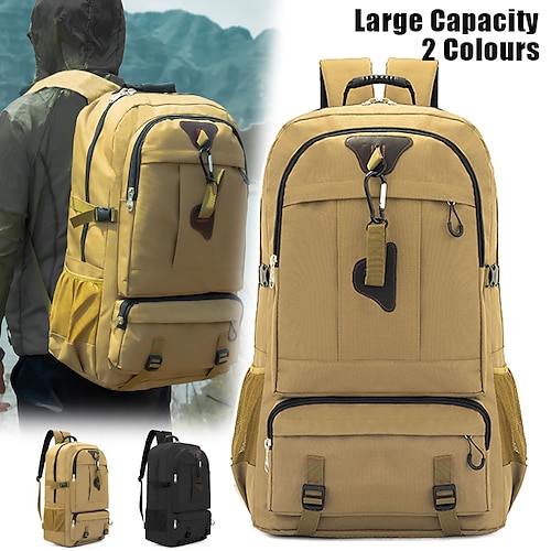 

Homme sac à dos Sac à dos fonctionnel Sac à dos tactique Ecole Extérieur Camping et randonnée Couleur unie Nylon Grande Capacité Durable Fermeture Noir Kaki