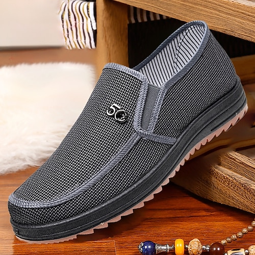 

Homme Mocassins et Slip On Mocassins Mocassins de confort Grandes Tailles Marche Décontractées du quotidien Cuir Confortable Bottine / Demi Botte Mocassins Café Grise Printemps Automne