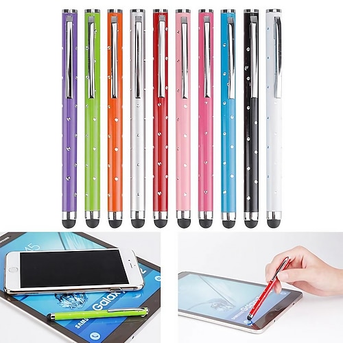 

10 Stück Kapazität Universal Stylus Stift Handy Touchscreen Zubehör Metall kapazitiver Stift Tablet iPhone