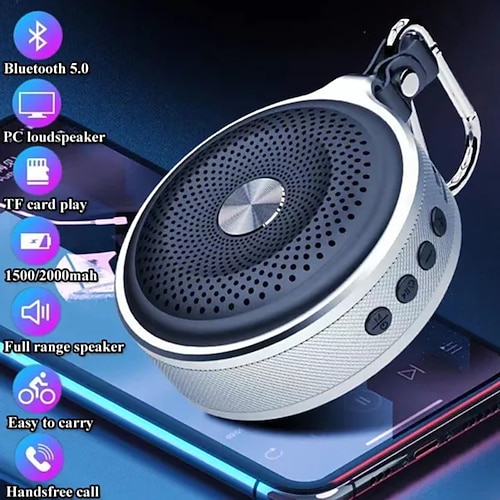 

Mini Altavoz bluetooth para exteriores, subwoofer de alta fidelidad, portátil, llamada manos libres, caja de sonido de música, tarjeta tf, reproductor de mp3, altavoz de ordenador