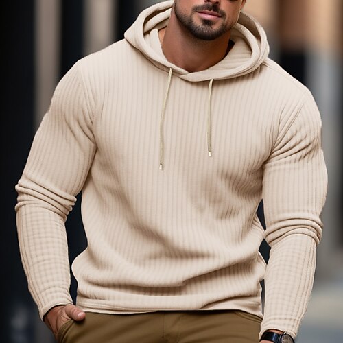 

Hombre Sudadera Tira de pozo Negro Azul Real Marrón Con Capucha Plano Deporte Diario Festivos Ropa de calle Fresco Casual Primavera Otoño Ropa Sudaderas con capucha Sudaderas Manga Larga
