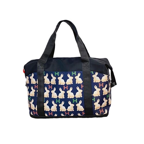 

Mulheres Sacola de Viagem Bolsa de Academia Náilon Feriado Ziper Grande Capacidade Leve Expansível Geométrica Preto Vermelho Azul