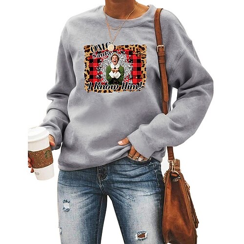 

Noël Pull de Noël Sweat à capuche Imprime Art graphique Sweat à capuche Pour Homme Femme Unisexe Adulte Estampage à chaud 100 % Polyester Soirée Festival