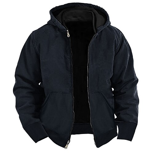 

Herren Hoodie Sweatshirt Kapuze Kapuzenshirt mit durchgehendem Reißverschluss Schwarz Königsblau Dunkelgray Mit Kapuze Glatt Sport Natur Täglich Festtage Strassenmode Cool Brautkleider schlicht