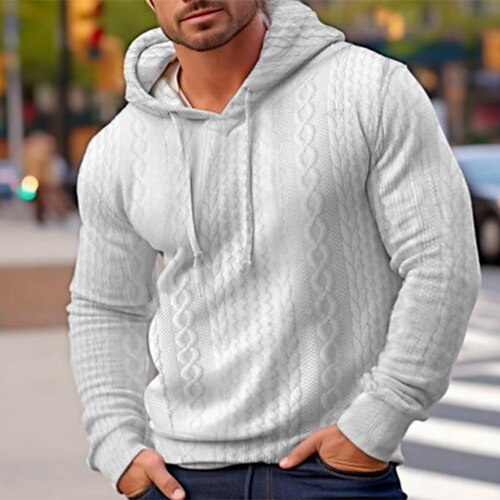 

Herren Hoodie Sweatshirt Kapuze Schwarz Weiß Blau Grau Mit Kapuze Glatt Sport Natur Täglich Festtage Strassenmode Cool Brautkleider schlicht Herbst Winter Bekleidung Kapuzenpullover Sweatshirts