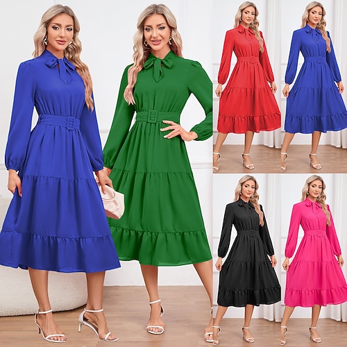 

Weihnachtsmann Weihnachtskleid Ausgefallenes Weihnachtskleid Damen 1950s Weihnachten Weihnachten Silvester Heiligabend Erwachsene Party Weihnachten Silvester Polyester Kleid