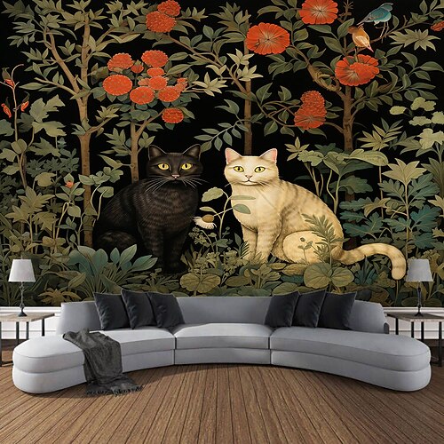 

Animal Floral Hanging Tapestry Wall Art Large Tapestry Mural Decor Photograph Backdrop Blanket Curtain Home Bedroom Living Room Decoration