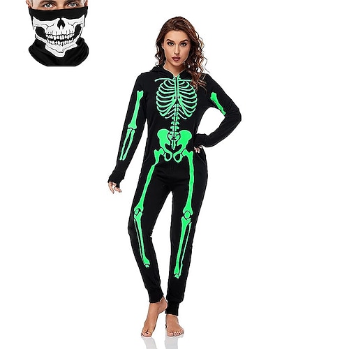 

Calavera Traje de cosplay Ropa de Fiesta Baile de Máscaras Adulto Mujer Accesorios Cosplay Rendimiento Fiesta Víspera de Todos los Santos Víspera de Todos los Santos Mascarada Disfraces fáciles de