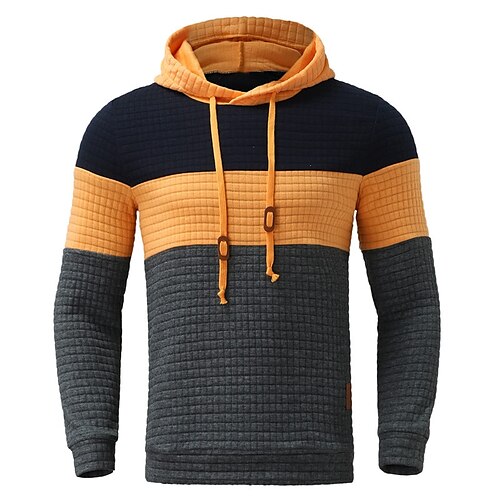 

Herren Hoodie Sweatshirt Kapuze Weiß Gelb Armeegrün Rote Marineblau Mit Kapuze Farbblock Patchwork Sport Natur Täglich Festtage Strassenmode Cool Brautkleider schlicht Frühling Herbst Bekleidung