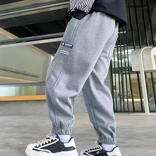 Kids Boys Cargo Pants Trousers Soft Cozy Striped Fall Winter Cool ...