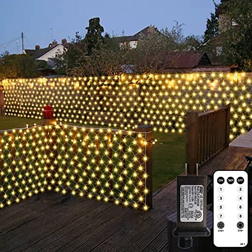 

1.5 3M 6m Cuerdas de Luces 672/192/96 LED EL Blanco Cálido Blanco Azul Luces de cadena de malla de red LED Vacaciones Boda Decoración navideña 31 V