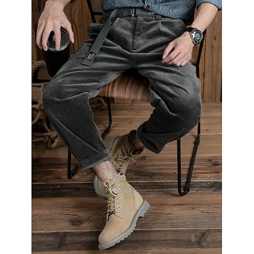 

Herren Anzughosen Cordhose Hose Hosen Anzughose Tasche Glatt Komfort Atmungsaktiv Outdoor Täglich Ausgehen Modisch Brautkleider schlicht Königsblau Khaki