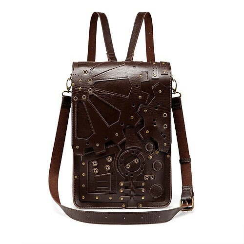 

Retro Vintage Mittelalterlich Steampunk Tasche Rucksack Unisex Cosplay Kostüm Karnival Tasche