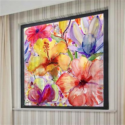 

Movable Transparent Opaque PVC Frosted Plant Flower Window With Adhesive Glass Sticker