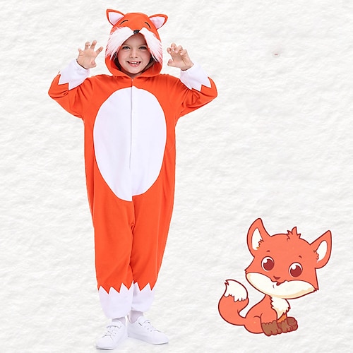 

Niños Pijamas Kigurumi Vestimenta Nocturna Camuflaje Zorro Animal Más Vestidos Animal Pijamas de una pieza Una pieza fibra de poliéster Cosplay por Niños y niñas Mascarada Ropa de Noche de los