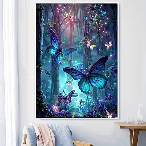 

1pc animal bricolage diamant peinture paysage papillon diamant peinture artisanat maison cadeau sans cadre