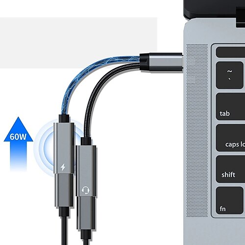 

USB C OTG Kabel Telefonadapter 3 Ports Hub 2 in 1 USB auf Dual Typ-C PD Ladedatenkabel für MacBook Pro Samsung Huawei Xiaomi