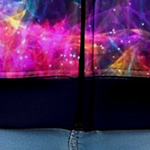  Boys 3D Galaxy Hoodie Coat Outerwear Long Sleeve 3D Print Fall Winter Fashion Streetwear Cool Polyester Kids 3-12 Years Outdoor Casual Daily Regular Fit