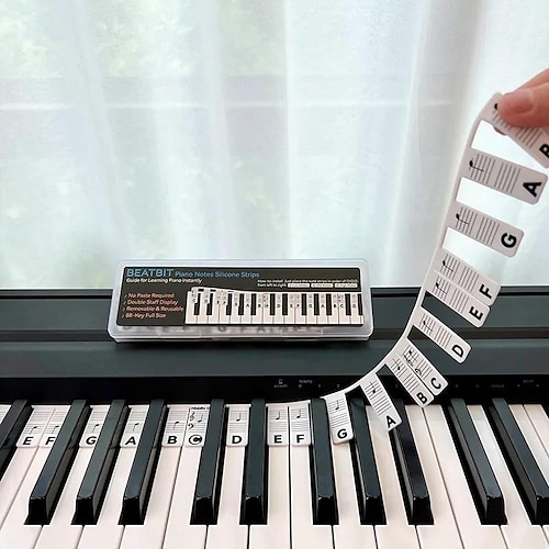 88 touches amovible piano clavier notes étiquettes réutilisables