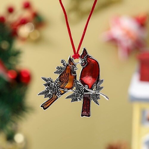 

Enfeites para árvores de natal, liga de alumínio sólido, pendurados em metal, enfeites para feriados de natal, decorações para festas em casa
