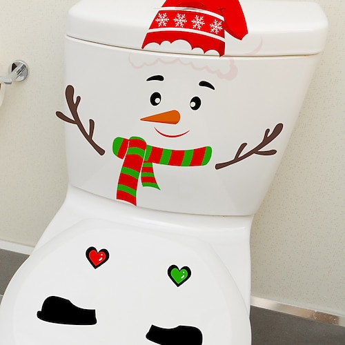 

adesivo de boneco de neve de natal, adesivo decorativo de tampa de vaso sanitário, adesivo decorativo de tampa de vaso sanitário, decalque de tampa de vaso sanitário, adesivo de tampa de vaso sanitário, adesivos removíveis