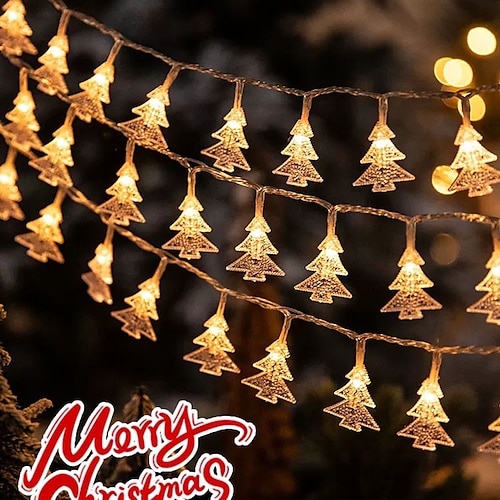 

Christmas Fairy Lights Elk Snow Stars String lights 1.5m 10LED Battery Powered Christmas New Year Holidays Home Garden Tree Indoor Outdoor Party Decoration