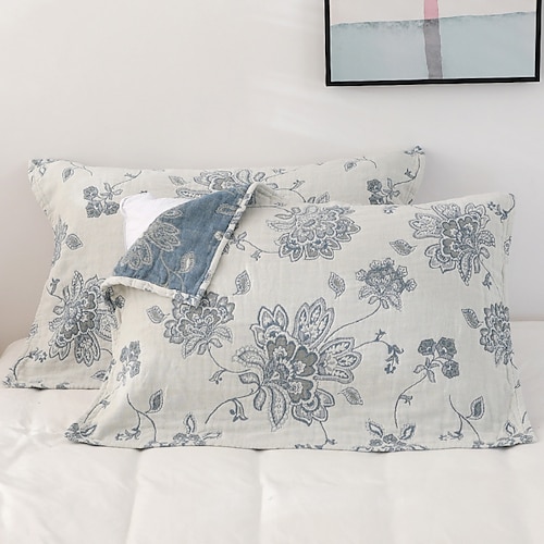 

gasa de algodón puro de verano almohada de seis capas toalla simple japonés fresco persona soltera almohada toalla estilo europeo pareja cubierta edredón funda de almohada