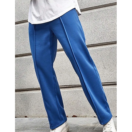 

Hombre Pantalones de Deporte Pantalones deportivos de pierna recta Pantalones plisados Bolsillo Correa Cintura elástica Plano Comodidad Transpirable Exterior Diario Noche Moda Casual Azul Piscina