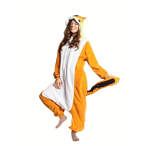 

Adulto Pijama kigurumi Vestuário de Noite Pijamas Macacão Esquilo Animal Animal Pijamas Macacão Pijamas fantasia engraçada Lã de coral Cosplay Para Homens e Mulheres Baile de Máscaras Pijamas Animais