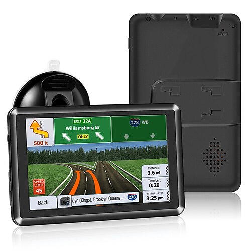 

5 pouces écran tactile voiture gps navigation sat nav camion navigateur support mp3 vidéo carte gratuite à vie