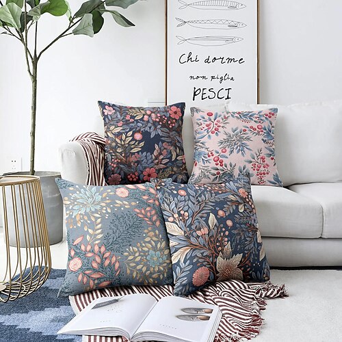 

Floral Candy Double Side Pillow Cover 1PC Soft Decorative Square Cushion Case Pillowcase for Bedroom Livingroom Sofa Couch Chair