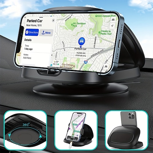 

KFZ-Handyhalterung 360° drehbarer Saugnapf Auto-Direktsicht Armaturenbrett Mittelkonsole Handy-Navigationshalterung