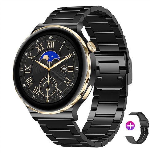 

HW52 Reloj inteligente 1.28 pulgada Smartwatch Reloj elegante Bluetooth Podómetro Recordatorio de Llamadas Seguimiento de Actividad Compatible con Android iOS Mujer Hombre Larga espera Llamadas con