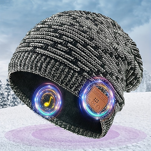 

Winter-Outdoor-Sport, Skifahren, plus samtwarme, kabellose Musik-Kopfhörer, Strass-Mütze, Weihnachtsgeschenke, kabellose Beanie-Mütze