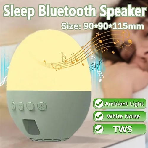 

Mini alto-falante bluetooth sem fio mini subwoofer de áudio para dormir com luz noturna led luz ambiente para auxílio ao sono