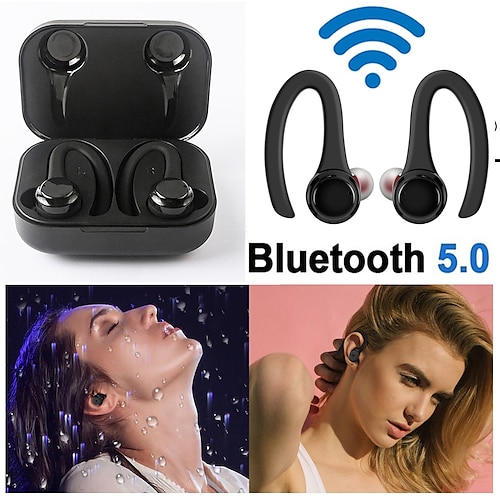 

Auriculares bluetooth tws con micrófonos, auriculares deportivos con gancho para la oreja, auriculares estéreo hifi 8d, auriculares internos tws