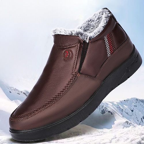 

Herren Stiefel Winterstiefel Wanderschuhe Brautkleider schlicht Täglich PU Komfortabel Stiefeletten / Stiefeletten Halbschuhe Schwarz Kaffee Frühling Herbst