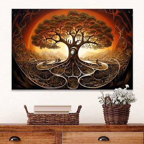 

Plants Wall Art Canvas Tree of Life Prints and Posters Plants Pictures Decorative Fabric Painting For Living Room Pictures No Frame