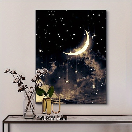 

1pc paisagem diy pintura diamante lua pintura diamante artesanato casa presente sem moldura