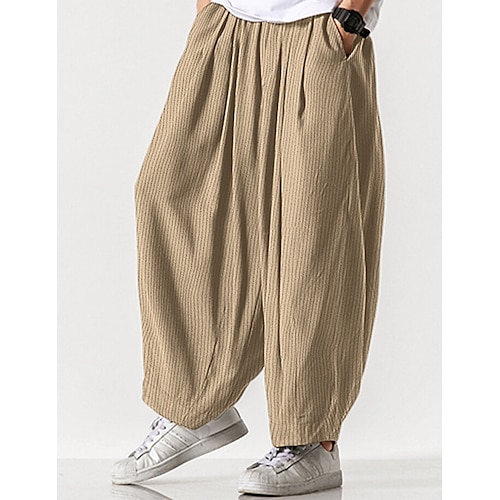 

Homme pantalon de costume Pantalon en Velours Côtelé Pantalon Culotte Bouffante Pantalon de costume Taille elastique Poche avant Plein Confort Entreprise du quotidien Vacances Mode Chic et moderne