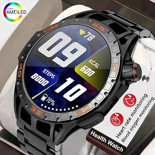 

LA102 Reloj inteligente 1.43 pulgada Smartwatch Reloj elegante Bluetooth Podómetro Recordatorio de Llamadas Seguimiento de Actividad Compatible con Android iOS Mujer Hombre Larga espera Llamadas con