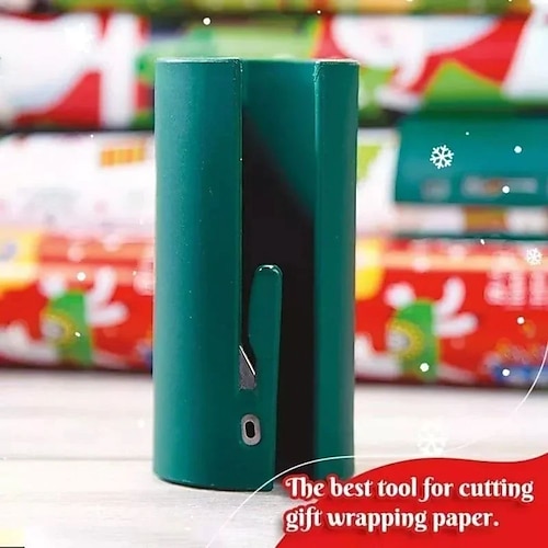 Sliding Gift Wrapping Paper Cutter Christmas Cutting Tools Gift Wrapping  Paper Cutting Tool Cuts The Perfect Line Single Time 2024 - $2