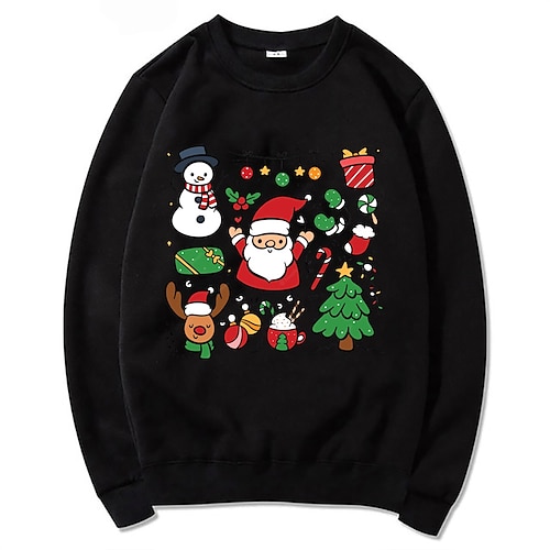 

Weihnachten Cosplay Zeichentrick Manga Pullover Anime Grafik oben Für Herren Damen Unisex Erwachsene Heißprägen 100% Polyester Party Festival