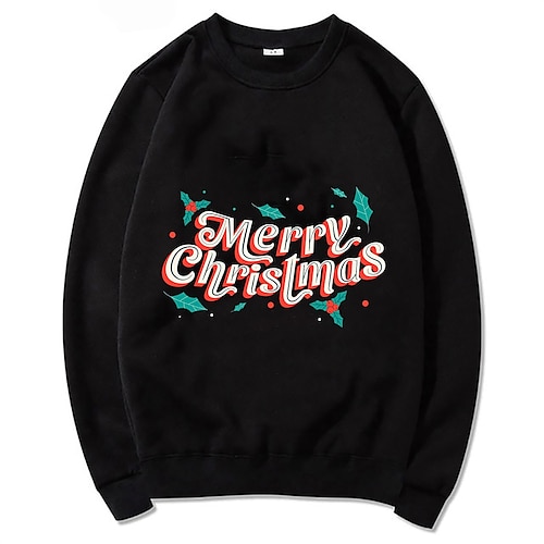 

Christmas Cosplay Cartoon Manga Sweatshirt Anime Graphic Top For Men's Women's Unisex Adults' Hot Stamping 100% Polyester Party Festival