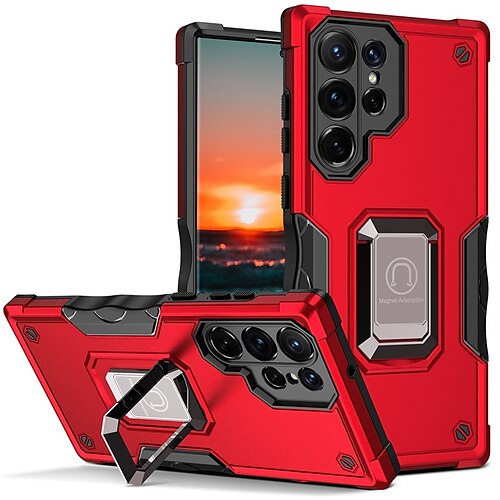 

teléfono Funda Para Samsung galaxia S23 S22 S21 S20 Plus Ultra Magnética Caballete Antigolpes TPU