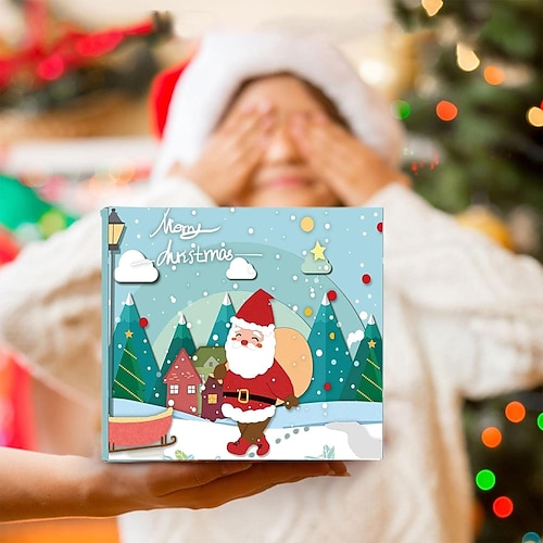  Calendario dell'Avvento di Natale 2025 Regalo di Natale Kit per realizzare braccialetti per il conto alla rovescia 24 giorni Regalo di Natale fai da te con perline e braccialetti per ragazze donne